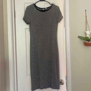 Gap striped midi dress
